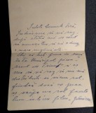 Scrisoare scrisa si semnata de actorul Gheorghe Maruta(1909-1968); adresantul este marele regizor Sica Alexandrescu