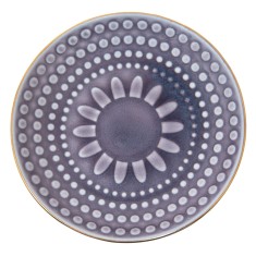 Farfurie ceramica violet 13x2 cm