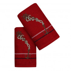 Set 2 Prosoape de Bucatarie Marina Red 50x70 cm (Bumbac 100%)