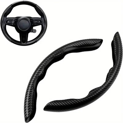 Husa volan set 2 bucati tip carbon foto