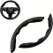 Husa volan set 2 bucati tip carbon