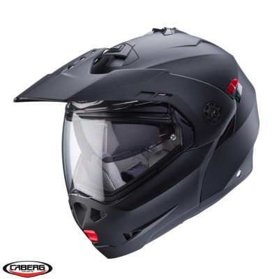 Casca modulabila pentru scuter - motocicleta (flip-up)/adventure Caberg model Tourmax X SV negru mat Pinlock ready &amp;ndash; lentila Pinlock inclusa S (55/56c foto