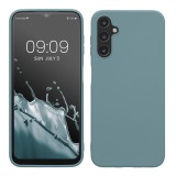 Husa Kwmobile pentru Samsung Galaxy A14 5G, Verde inchis, Silicon, KWM0000195F017C, Carcasa