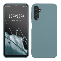 Husa Kwmobile pentru Samsung Galaxy A14 5G, Verde inchis, Silicon, KWM0000195F017C