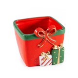 Decoratiune Craciun Teracota Multicolor Decorer 14.5 x 14 x 13 cm Stil Rustic