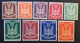 Germania Weimar (1922&ndash;1923) -Set Complet "Deutsche Flugpost" (25 Pfennig p&acirc;nă la 5 Mark) (MNH cu gumă originală intactă ) BN1