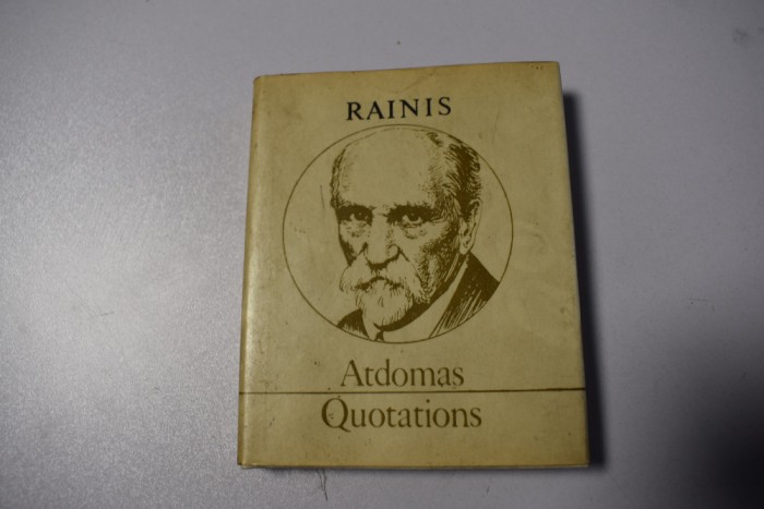 Rainis - Atdomas Quotations (Riga 1980)