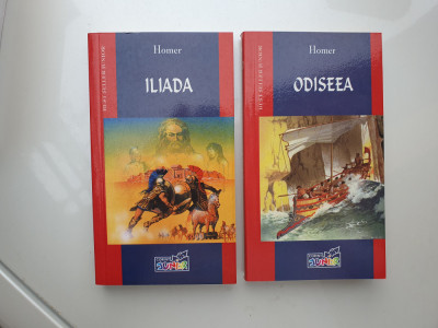 Iliada si Odiseea - Homer, Editura Corint 2004, 470 pag, stare f buna foto