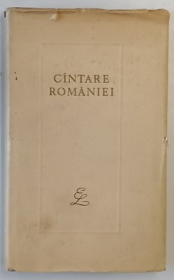 CANTARE ROMANIEI , antologie , 1966 foto