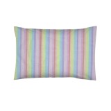 Fata de Perna 50x70, 100% bumbac standard, model dungi multicolore 206