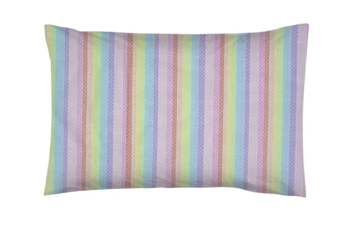 Fata de Perna 50x70, 100% bumbac standard, model dungi multicolore 206