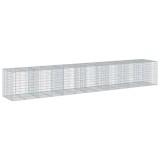 Cumpara ieftin Cos gabion cu capac, 650x100x100 cm, fier galvanizat