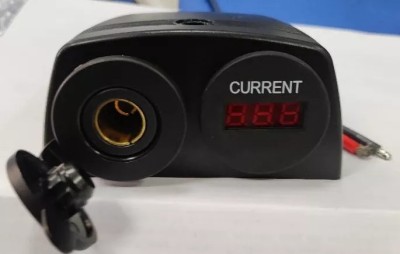 Ampermetru soclu bricheta auto x1 7-33VDC neagra SCI A13-144DA251BHD-BB3 foto