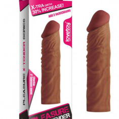 Prelungitor Pleasure X-Tender Penis Sleeve Brown 3