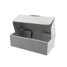 Set 100 Cutii cu Autoformare, 360x250x80 mm, Carton Alb foto