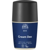 Urtekram Deodorant Roll-on Cremă Bărbați, 50ml, Fără Săruri de Aluminiu, 100% Vegan, COSMOS Organic