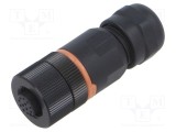 Conector M12 12 pini mamă drept IP67 lipire cablu LAPP