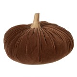 Cumpara ieftin Dovleac decorativ lemn natur textil maro 25x16 cm