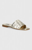 Karl Lagerfeld papuci BRIO femei, culoarea auriu, KL85400