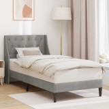 vidaXL Cadru de pat cu headboard Gri deschis 80 x 200 cm Catifea 42027388