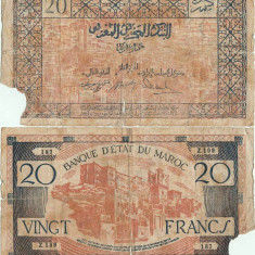 1943 , 20 francs ( P-39 ) - Maroc