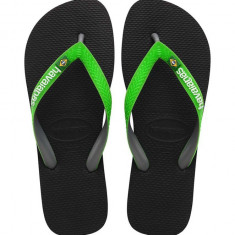 Havaianas slapi BRASIL MIX barbati, culoarea verde, 4123206.8075