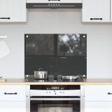 Contrablat Bucatarie Gri Inchis 70x50cm Sticla Securizata vidaXL Rezistent Caldura Protectie Perete Interior Design Modern Elegant