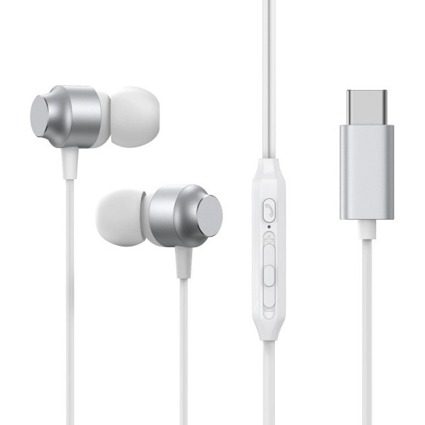 Handsfree USB-C Joyroom JR-EC06, Argintiu