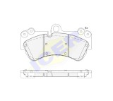 Icer set placute frana, frana disc