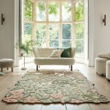 Cumpara ieftin Covor Bryony Shaped Floral Verde 160x230 cm, Flair Rugs