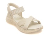 Sandale SKECHERS albe, ULTRA FLEX 3.0, din material textil