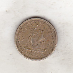 bnk mnd British Caribbean Territories 5 cents 1965