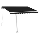 Cumpara ieftin Copertina retractabila manual, antracit, 300x250 cm