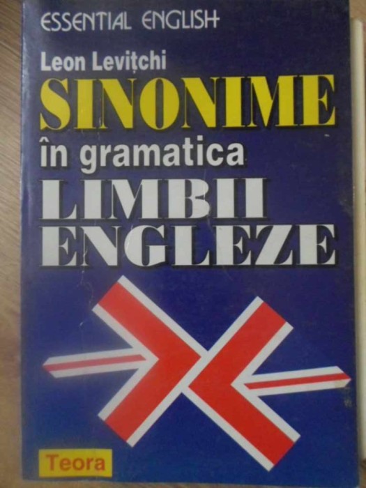 SINONIME IN GRAMATICA LIMBII ENGLEZE-LEON LEVITCHI-280308