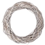 Cumpara ieftin Coronita alba ratan decorativa &Oslash; 40x8 cm
