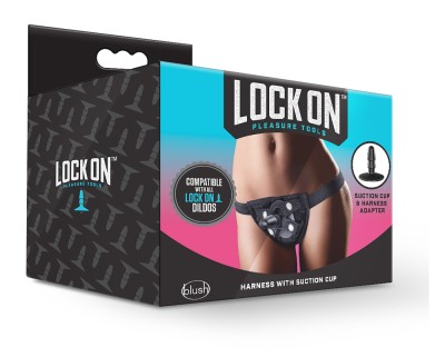 Lock On Strap On Harness Negru foto