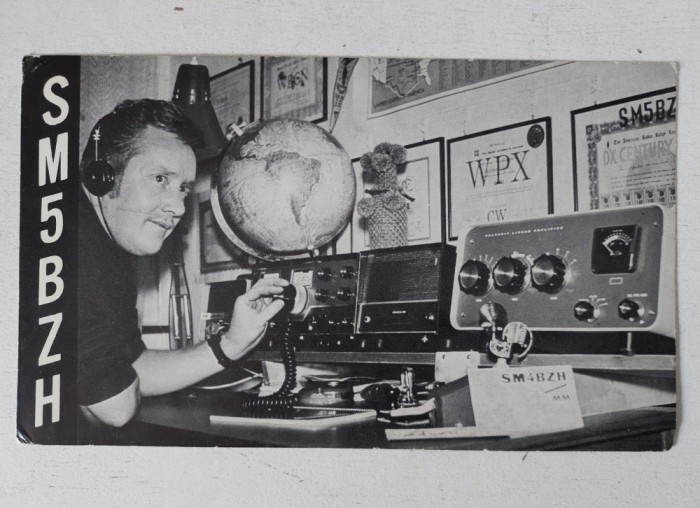 Card Radio tip carte postala - SM5BZH Seppo Lilja Sweden HANDEN