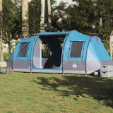 vidaXL Cort de camping tunel pentru 4 persoane, albastru, impermeabil 4009411