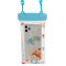 Husa subacvatica Fruity Waterproof Flippy, Snowproof, Universala, Impermeabila, cu Snur, pentru telefon sau documente, Happy Boy, Bleu