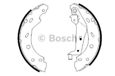 Set saboti frana SMART FORTWO Cabrio (450) (2004 - 2007) BOSCH 0 986 487 600 foto