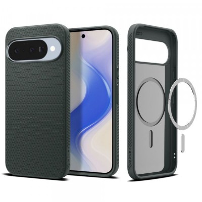 Husa MagSafe pentru Google Pixel 10 Pro / 10, Spigen, Liquid Air, Verde foto