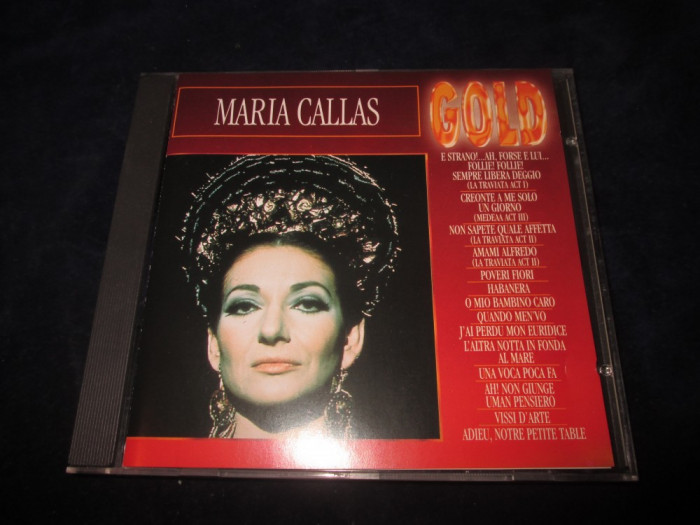 Maria Callas - Gold _ CD,compilatie _ Gold Rec. ( Olanda )