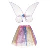 Set Deghizare Copii, Aripi Multicolor, Fustă Tutu 30 cm, 2 Bucăți, Multicolor, Oem