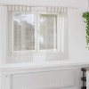 Perdele cu perdele 2 pcs Crem 140 x 140 cm Poliester