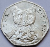 50 pence 2017 Marea Britanie, Tom Kitten, km#1434, Europa