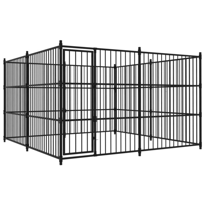 Padoc de exterior pentru c&acirc;ini, 300 x 300 x 185 cm