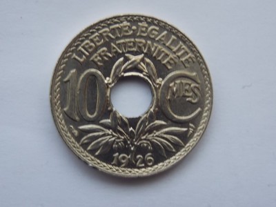 10 CENTIMES 1926 FRANTA-UNC foto
