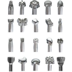 Set 20 de instrumente de imprimare pentru piele, din aliaj, pentru fabricarea de sa, sculptura manuala, articole de imbracaminte si artizanat