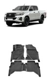 Cumpara ieftin Set Covorase Auto Cauciuc dedicate Toyota Hilux VIII (Crew Cab) (2015-2024), Umbrella