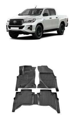 Set Covorase Auto Cauciuc dedicate Toyota Hilux VIII (Crew Cab) (2015-2024) foto